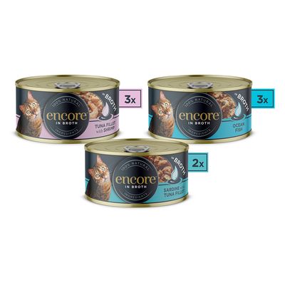 Encore Cat -säilykepakkaus, valikoima 8 x 70 g