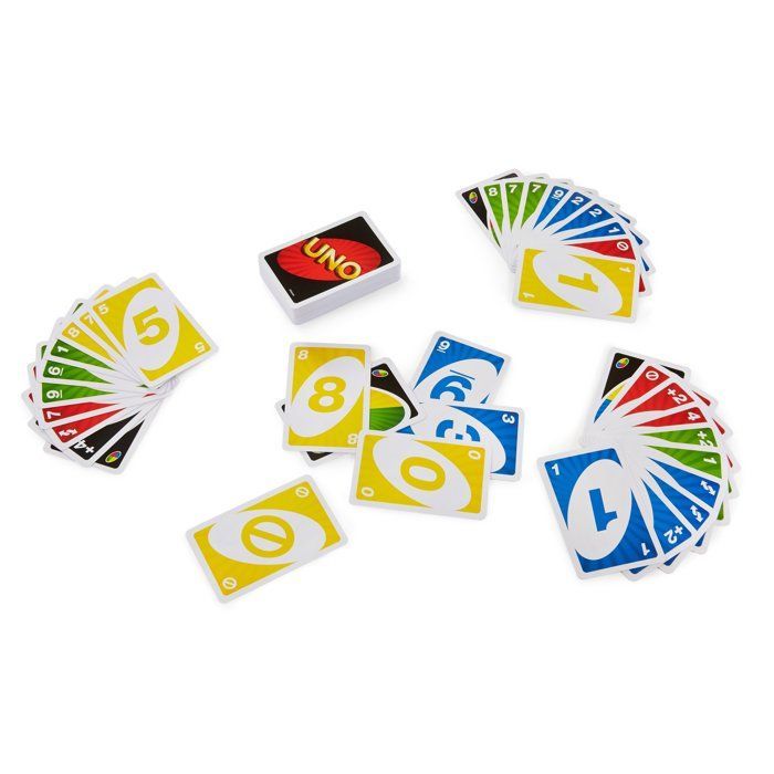 Uno Classique Clipstrip - Jeu de Cartes Famille - Avec cartes Joker personnalisables - Mattel Games - BGY49 - 7 ans et +