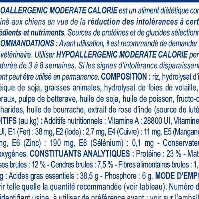 Royal Canin Veterinary Diet Hypoallergenic Moderate Calorie Dog Food
