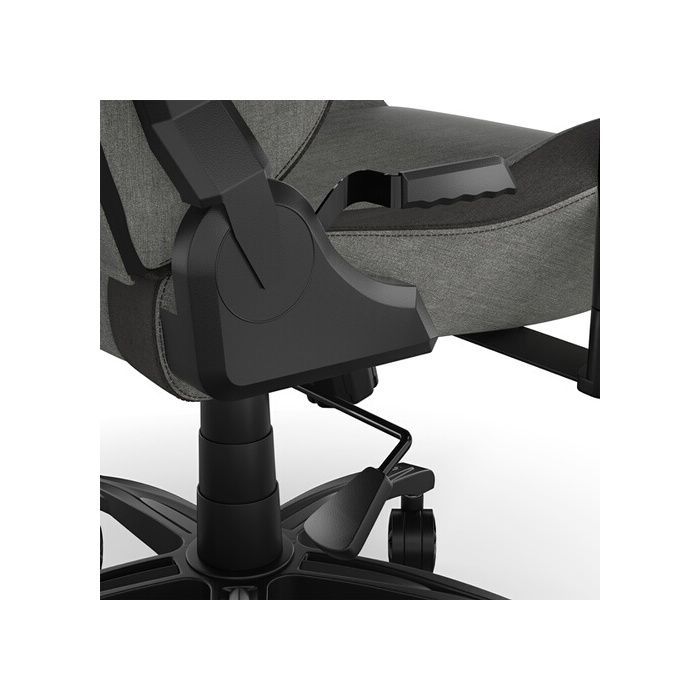 Gaming Chair - CORSAIR - T3 Rush - Grey/Charcoal - 4D Armrests - 160° Reclining Backrest