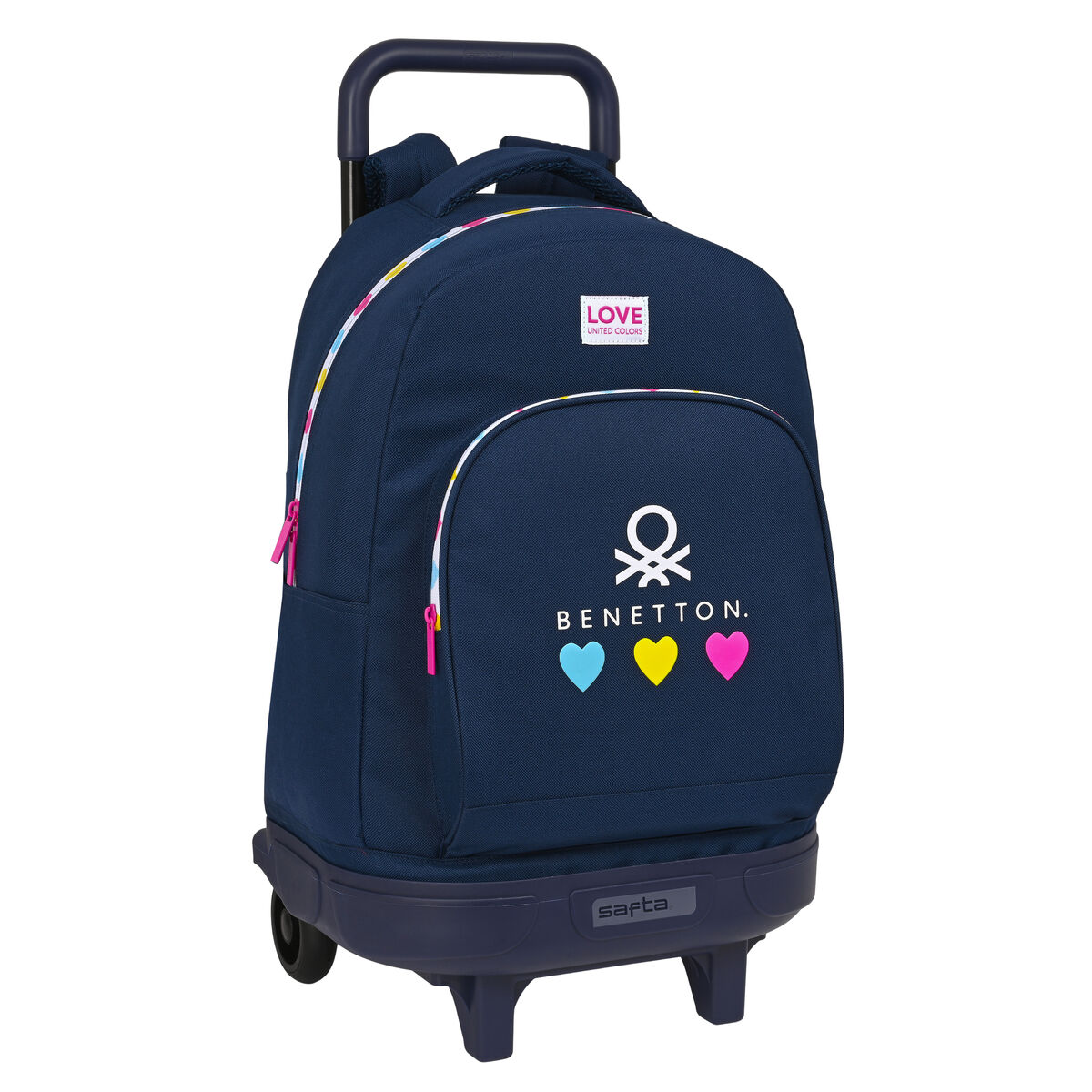  Mochila Escolar Con Ruedas Benetton Love