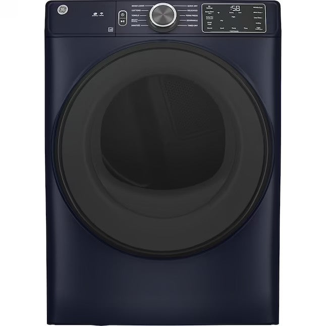 GE 7,8-cu ft stapelbar smart elektrisk torktumlare (vit) ENERGY STAR