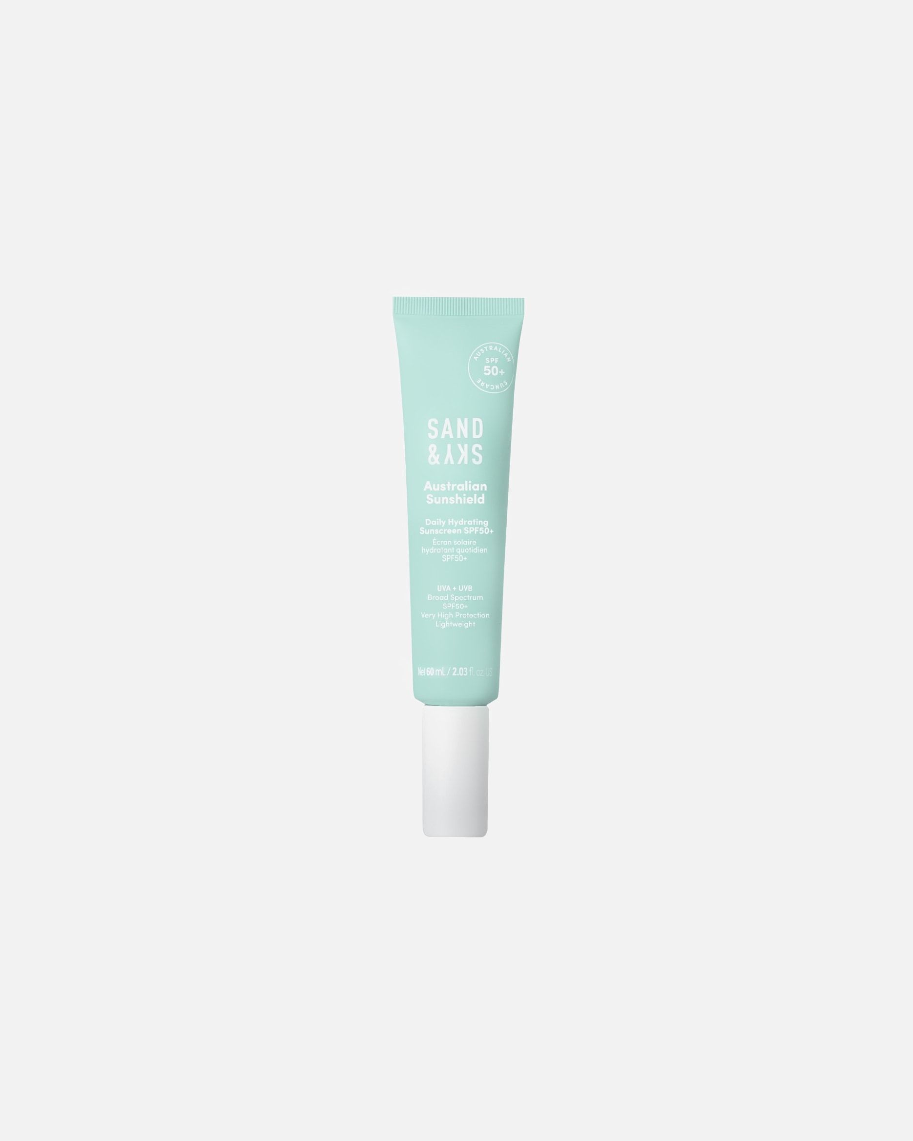 Zaščita pred soncem Sand & Sky Australian Sunshield Dnevna vlažilna krema za sončenje SPF 50+ - 60 ml