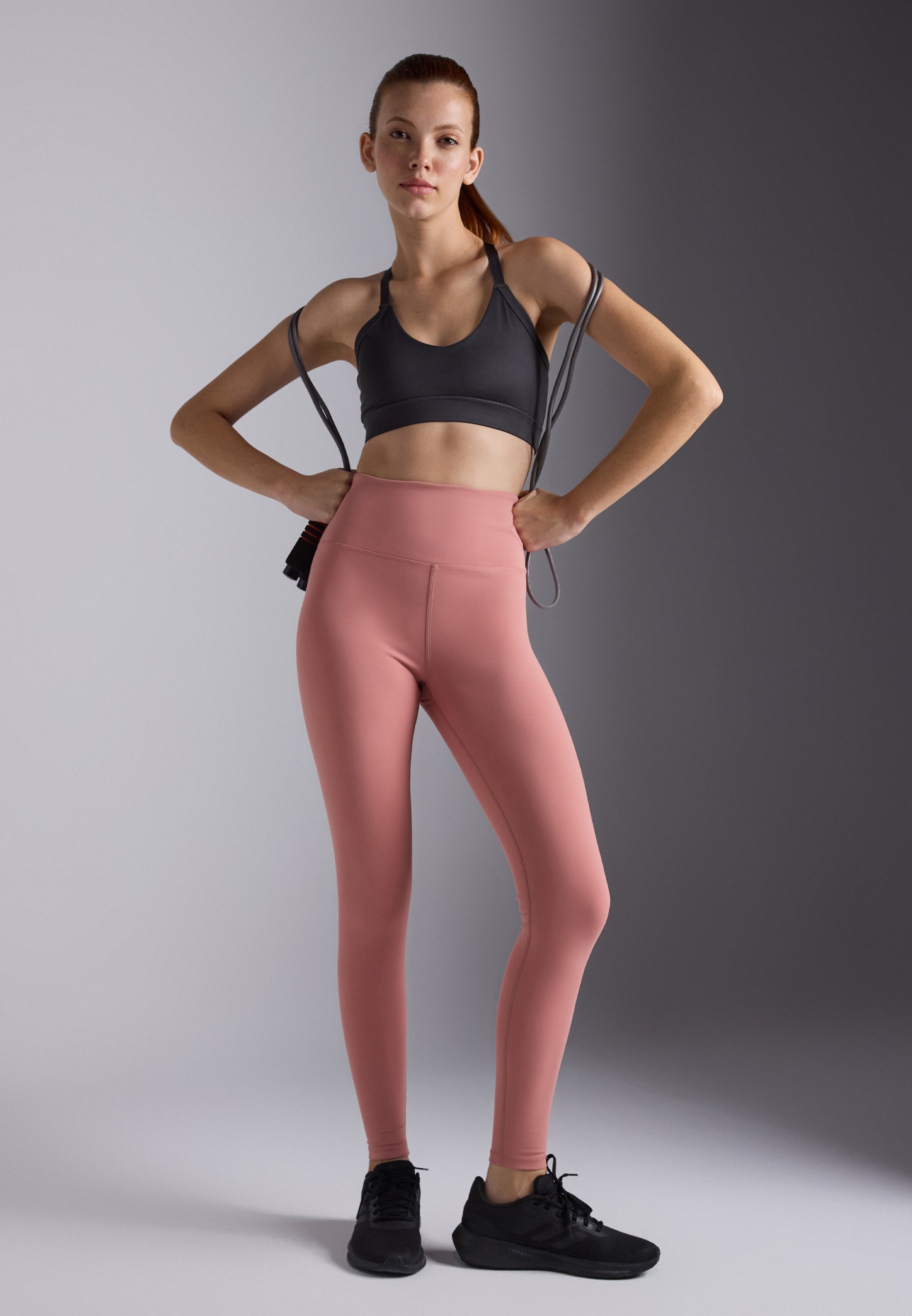 Leggings longs taille haute Even&Odd Active ESSENTIAL - Rose clair