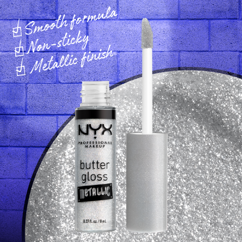 NYX Professional Makeup Butter Gloss metalizirani laki
