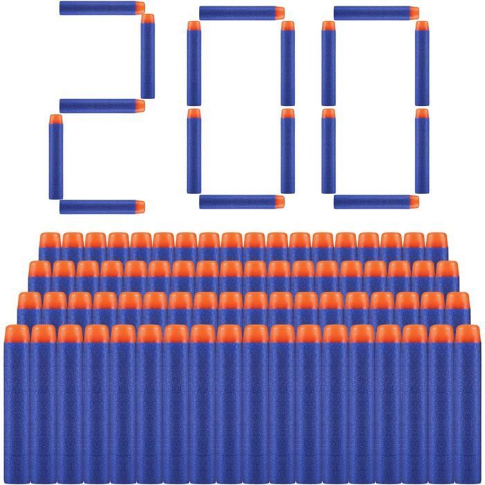 Nerf Darts 200 Pieces 7.2cm Foam Refill Darts for N-Strike Mega Elite Blasters Toy Gun
