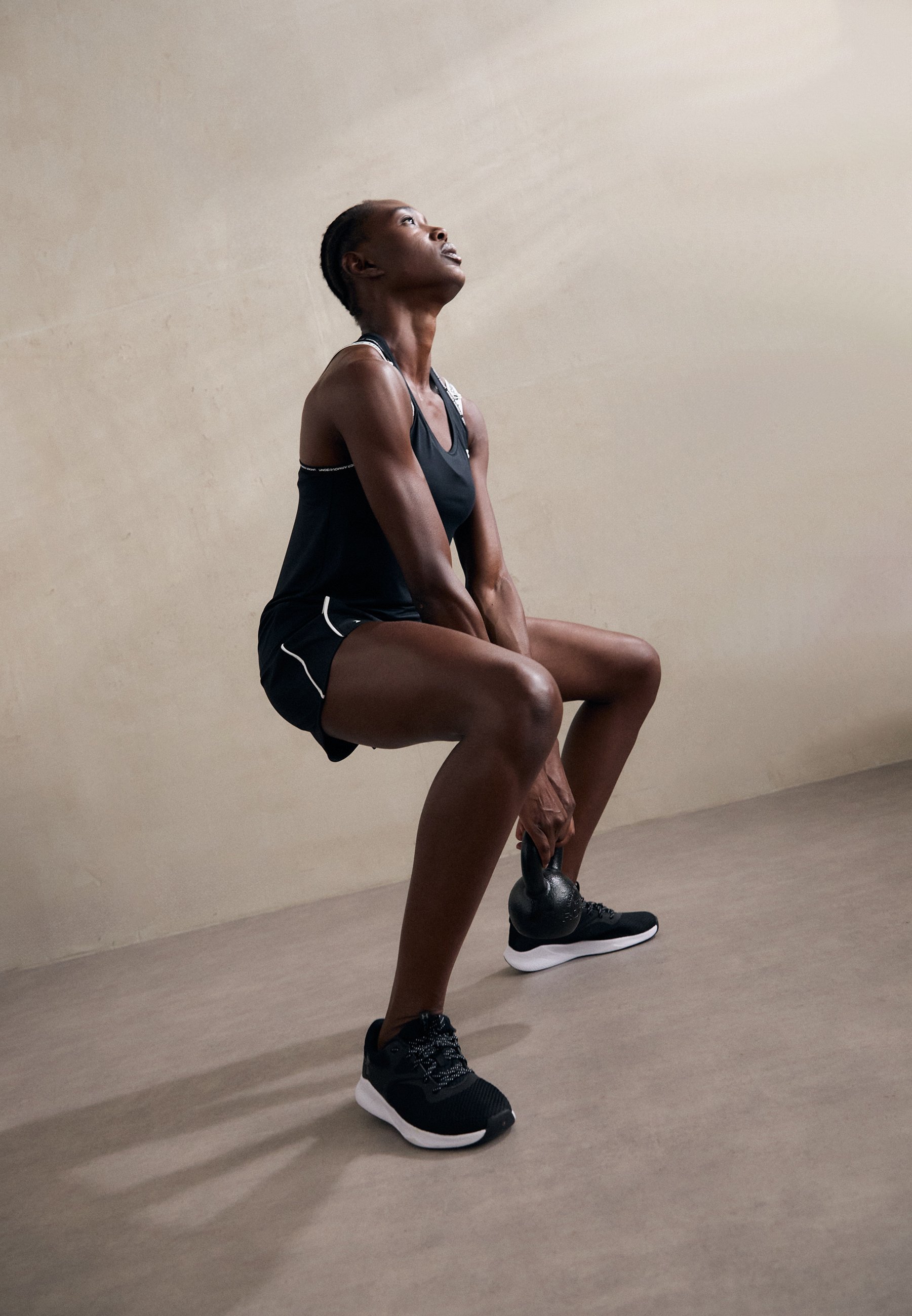 Under Armour TECH PLAY UP - Sportshorts - zwart/wit