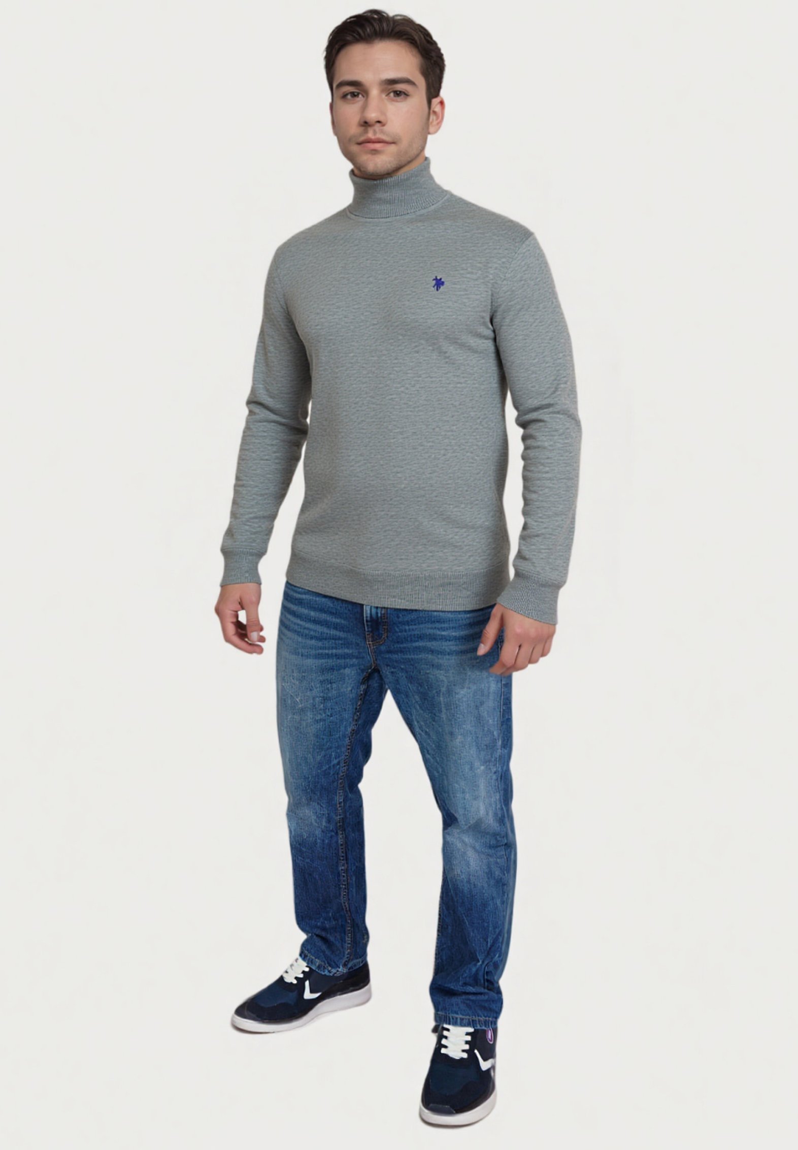 Amerikaanse Polo Assn. ROLLKRAGEN - Trui - grau