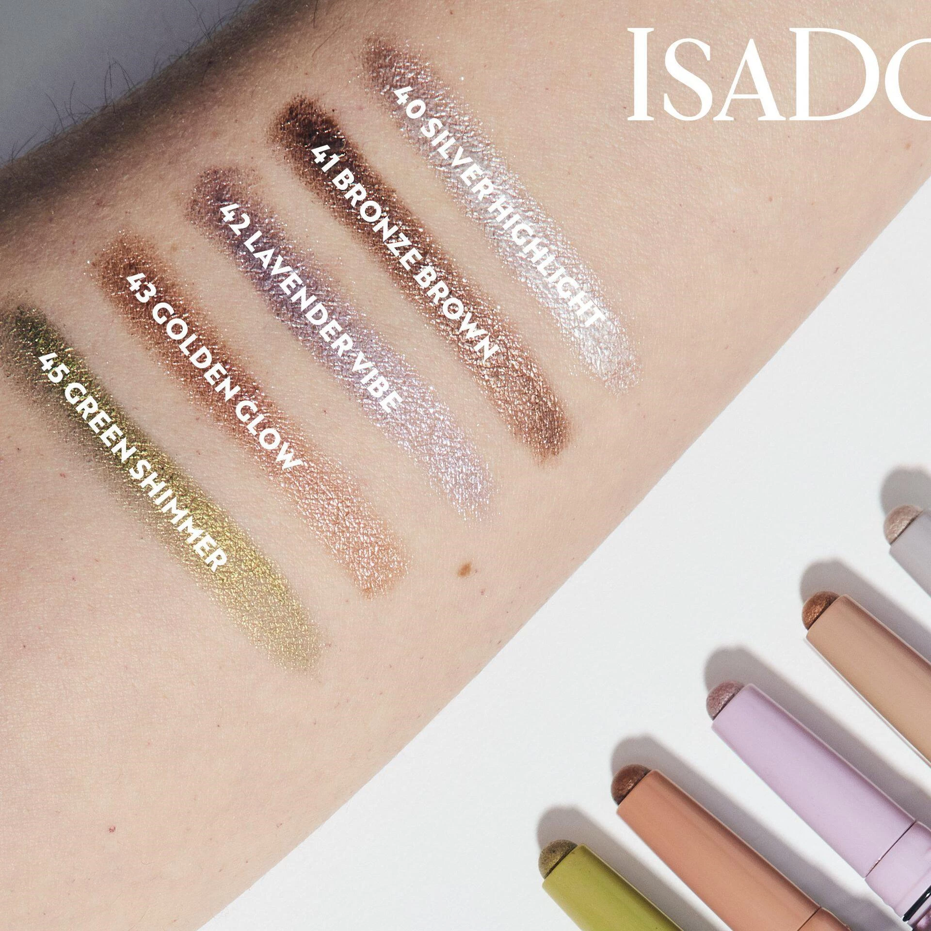 Fard de pleoape strălucitor în stick, 41 Maro bronz - Isadora