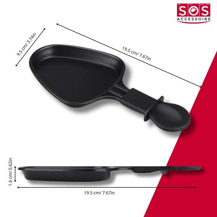 Juego de 6 platos para raclette y 6 palas de madera para sartén de raclette, espátula para raclette, parrilla para raclette, wok AS306001, AS306003 TEFAL,