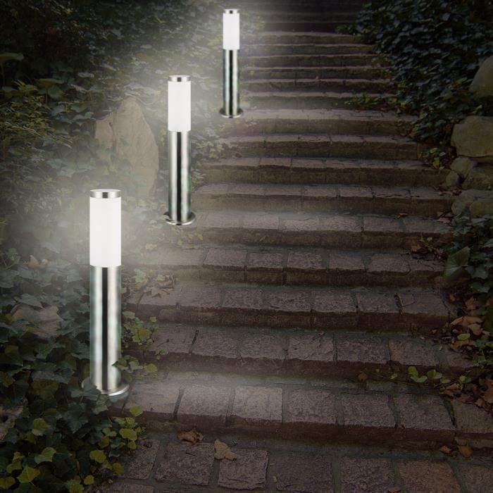 Monzana Dahlia antracietkleurige vloerlamp, buitenverlichting, E27-lamp, roestvrij staal, IP44, tuinpad