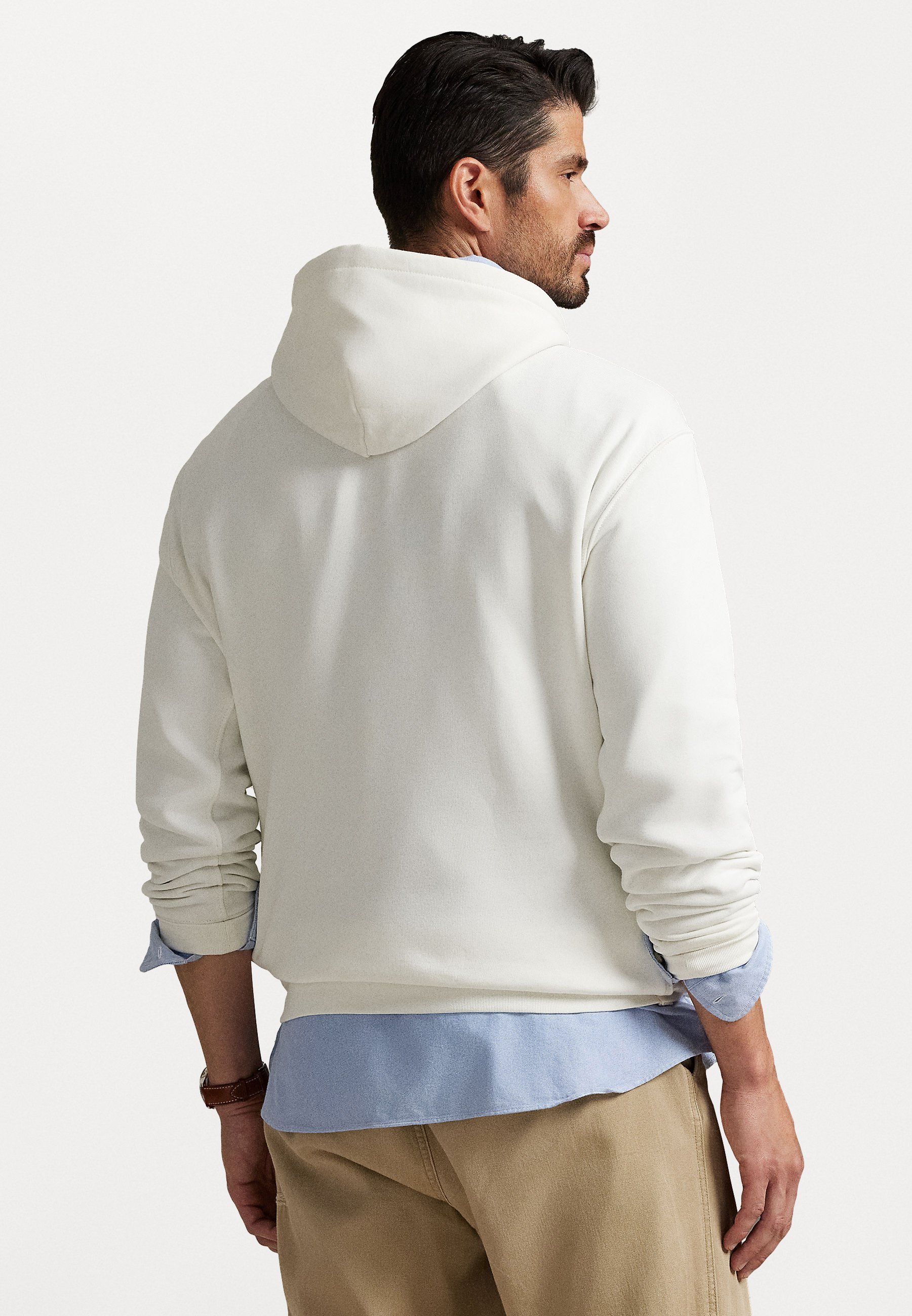 Felpa con cappuccio Polo Ralph Lauren Big & Tall POLO BEAR FLEECE - Felpa - bianco slavato