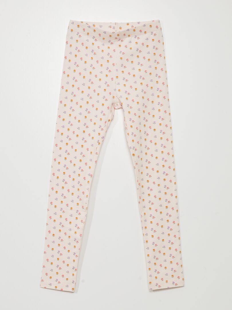 Set van 2 tweedelige jersey leggings - ROZE