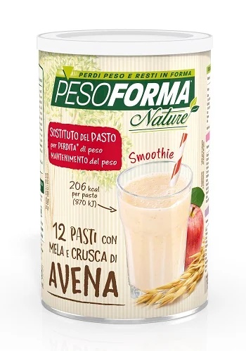 PESOFORMA Pesoforma Nature Smoothie Appel en Haverzemelen 12 maaltijden Maaltijdvervanger