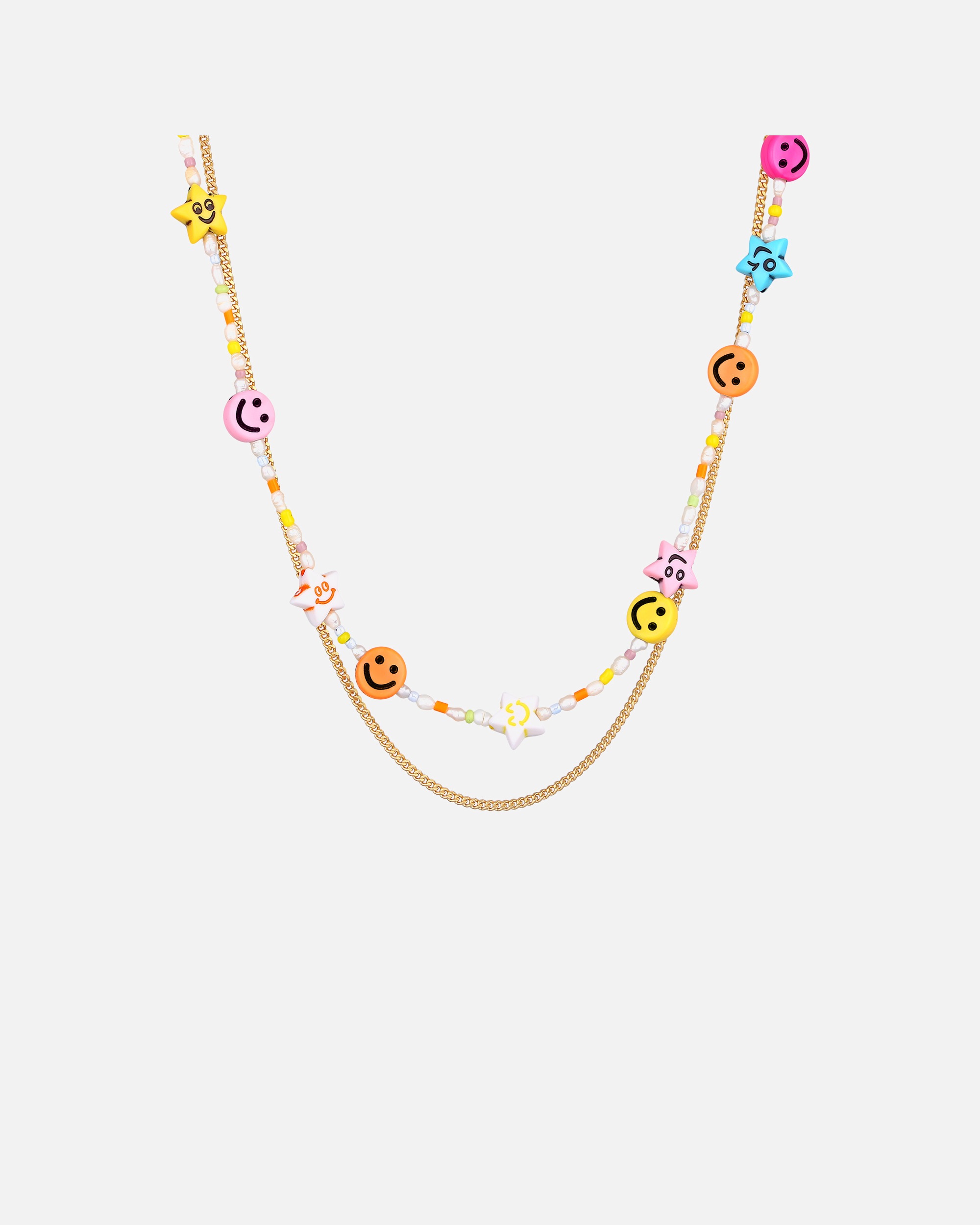 Elli Femmes Couches avec Smiling face Tendance avec Perles de Culture d'Eau Douce en argent sterling 925 plaqué or