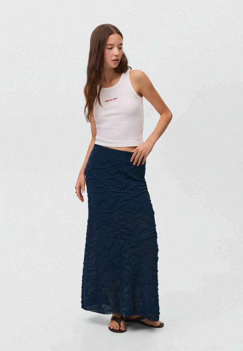 Mango Kids TEEN - Gonna lunga - blu royal