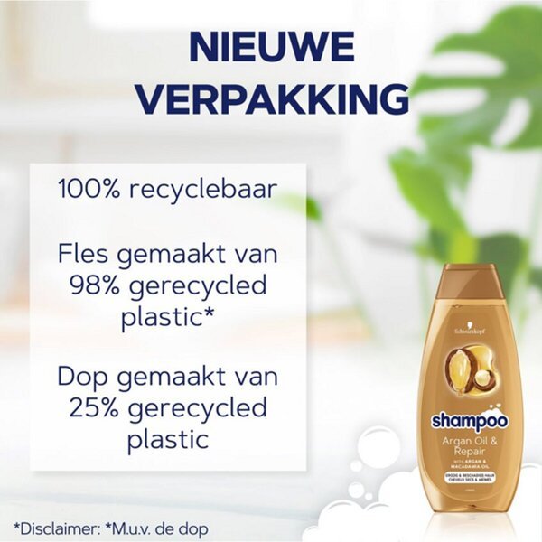 Schwarzkopf argana eļļas un atjaunojošais šampūns<br>400ml