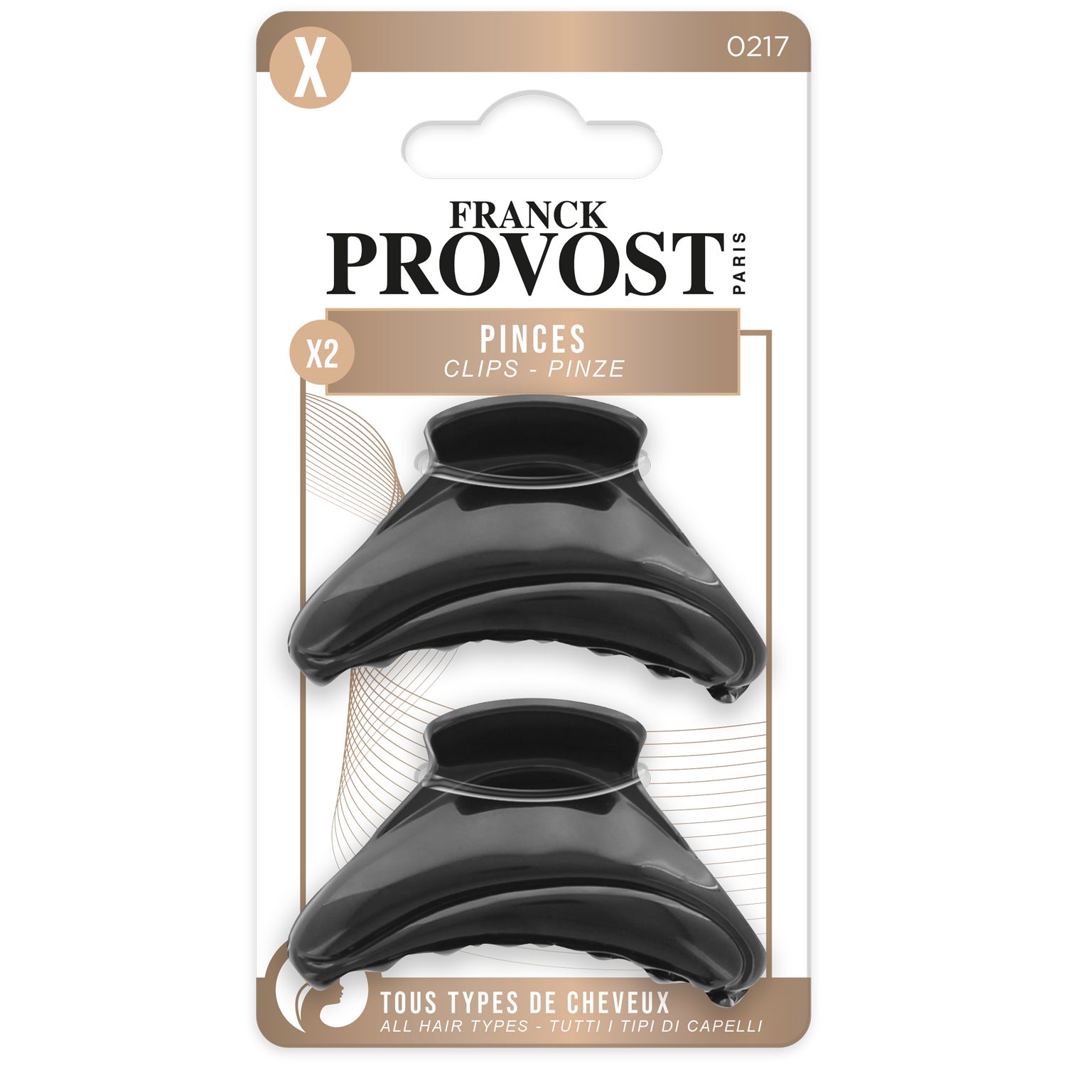 Franck Provost sponky do vlasů 2 ks
