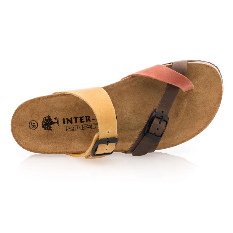 Sandalias multicolor para mujer / Zapatos de punta abierta