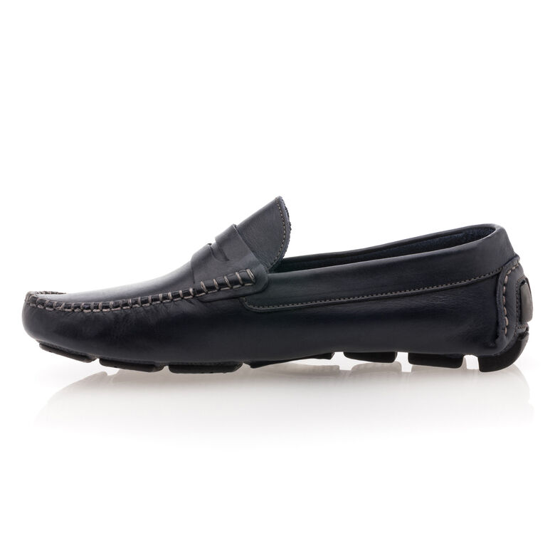 Mocasines/zapatos náuticos azules para hombre