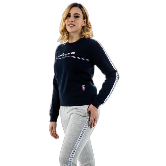 Givova Survêtement fille multisport bleu marine/gris clair - Fleece 15% coton 85% polyester, veste + pantalon