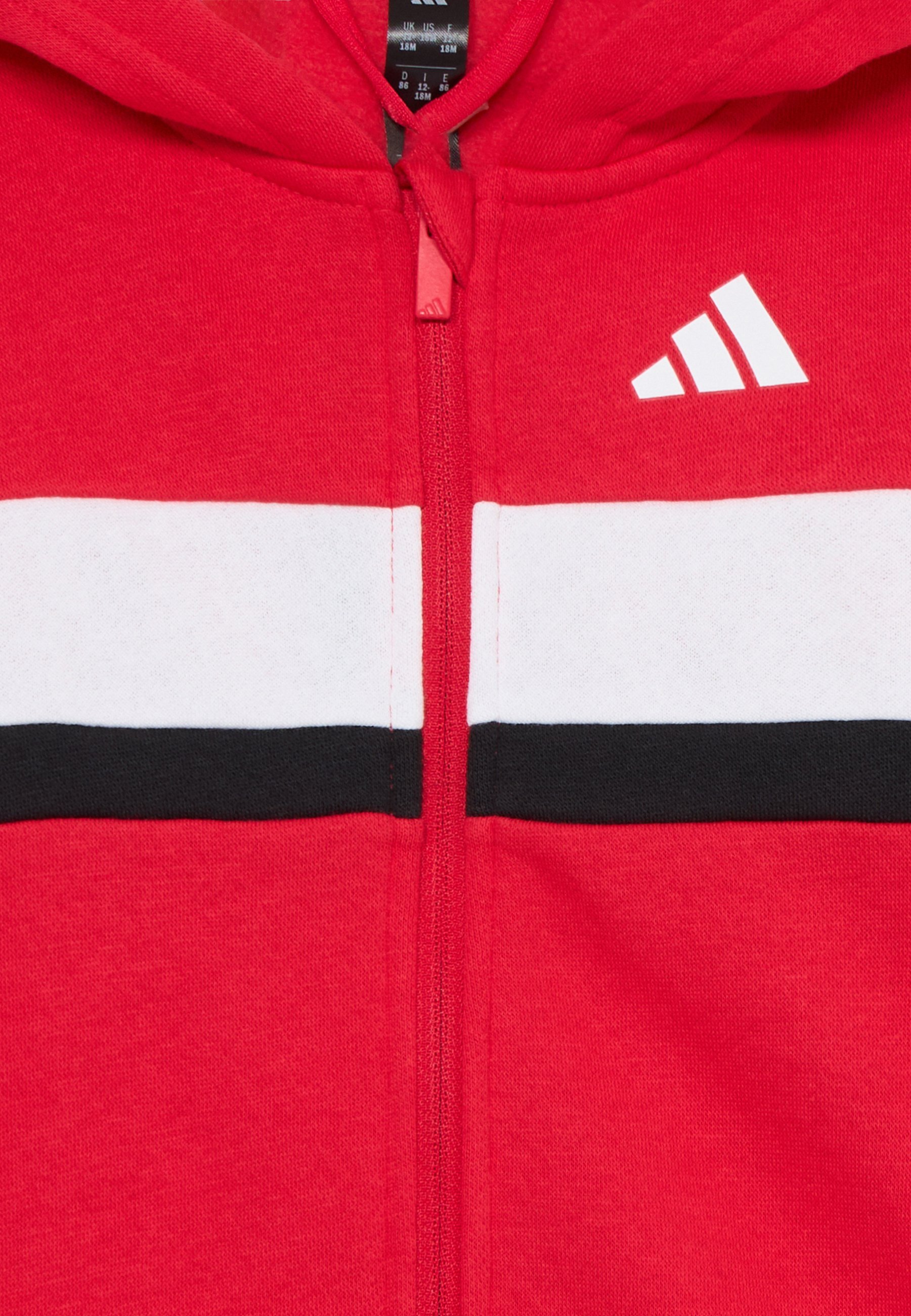 adidas Performance TIBERIO KIDS SET UNISEX - Treningsdress - pure ruby/white/black