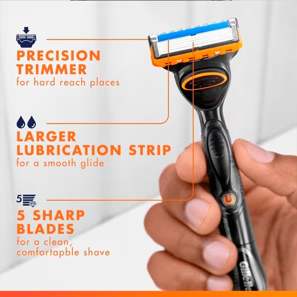 „Gillette Fusion5 Power“ skutimosi peiliukai<br>4 vnt.