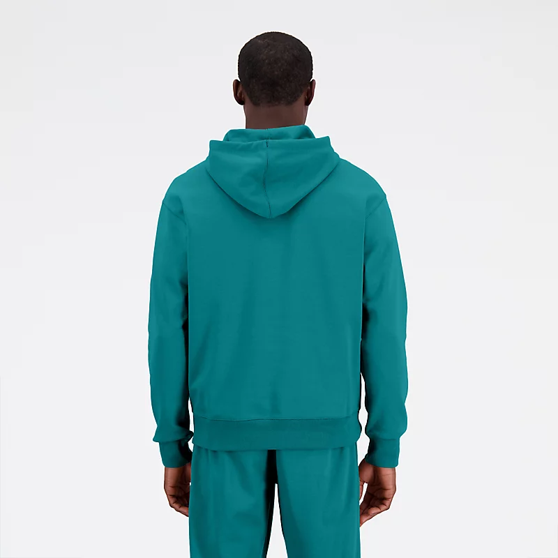 Bluzy z kapturem z dzianiny frotte unisex – VINTAGE TEAL