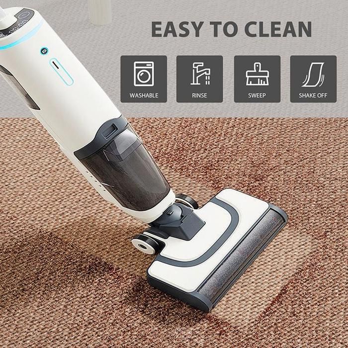 Tapis de cuisine antidérapant et absorbant – Tressé TPR, brun clair 45x180 cm, résistant aux taches et lavable, épais