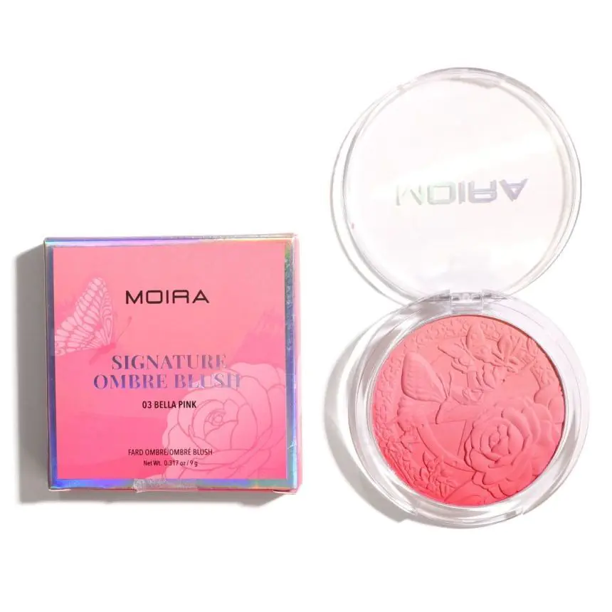 Moira Signature Ombre Blush Róż do policzków 003 Bella Pink