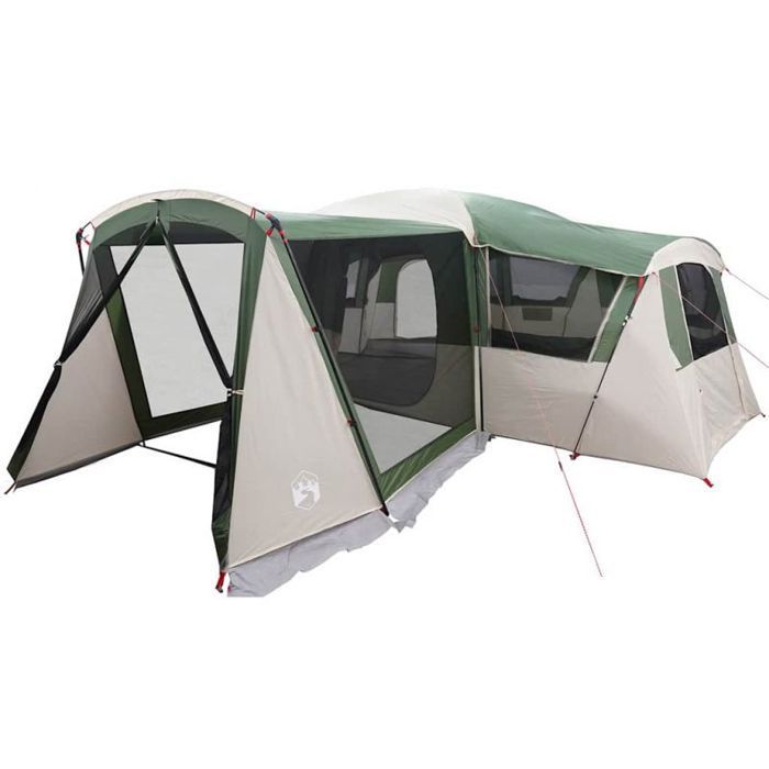 Tienda de campaña familiar VidaXL 745 x 700 x 217 cm - Techo verde y blanco