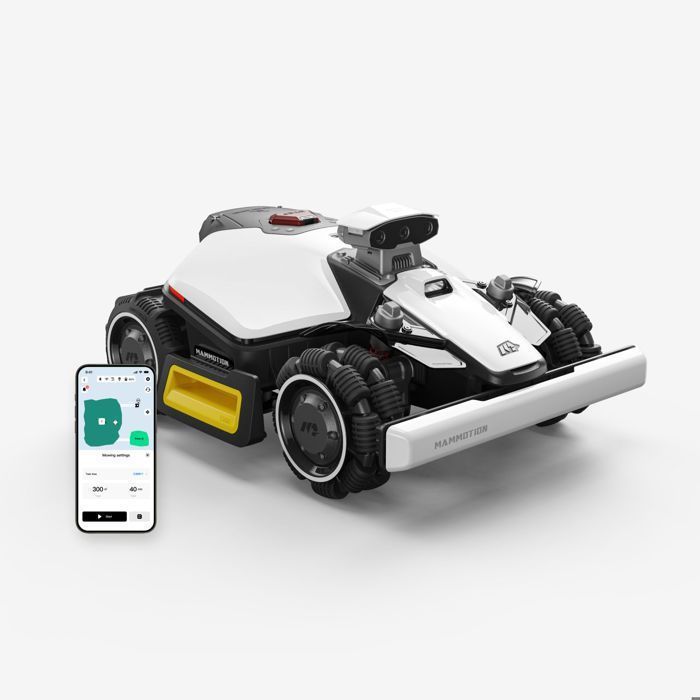 MAMMOTION LUBA Mini 2 AWD 1000 Cordless Robotic Lawnmower, Triple Camera AI Vision + NetRTK, 80% Slopes, Up to 1000 m²