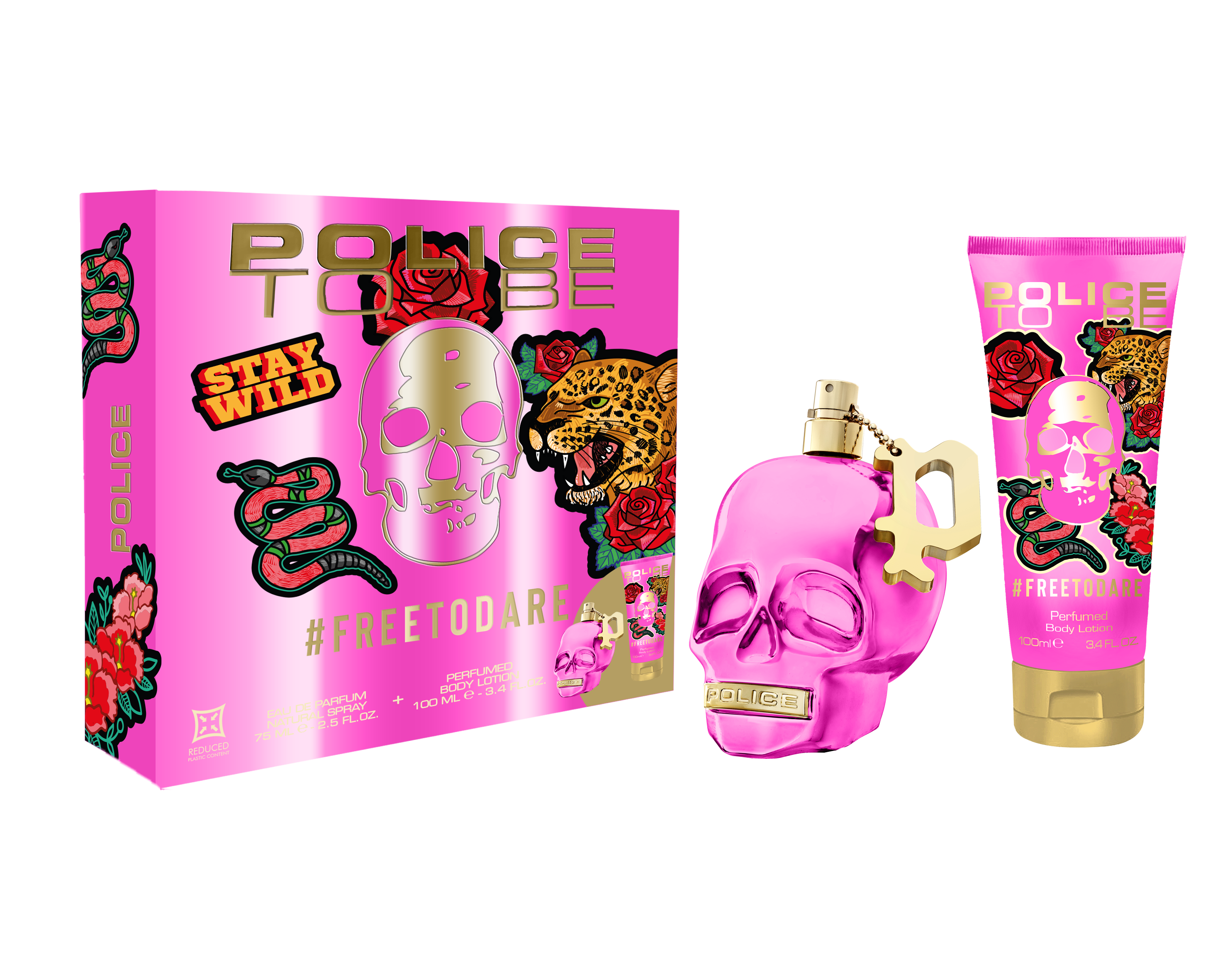Darilni set losjona za telo To Be Free Dare EDP za ženske Darilni seti ženskih parfumov