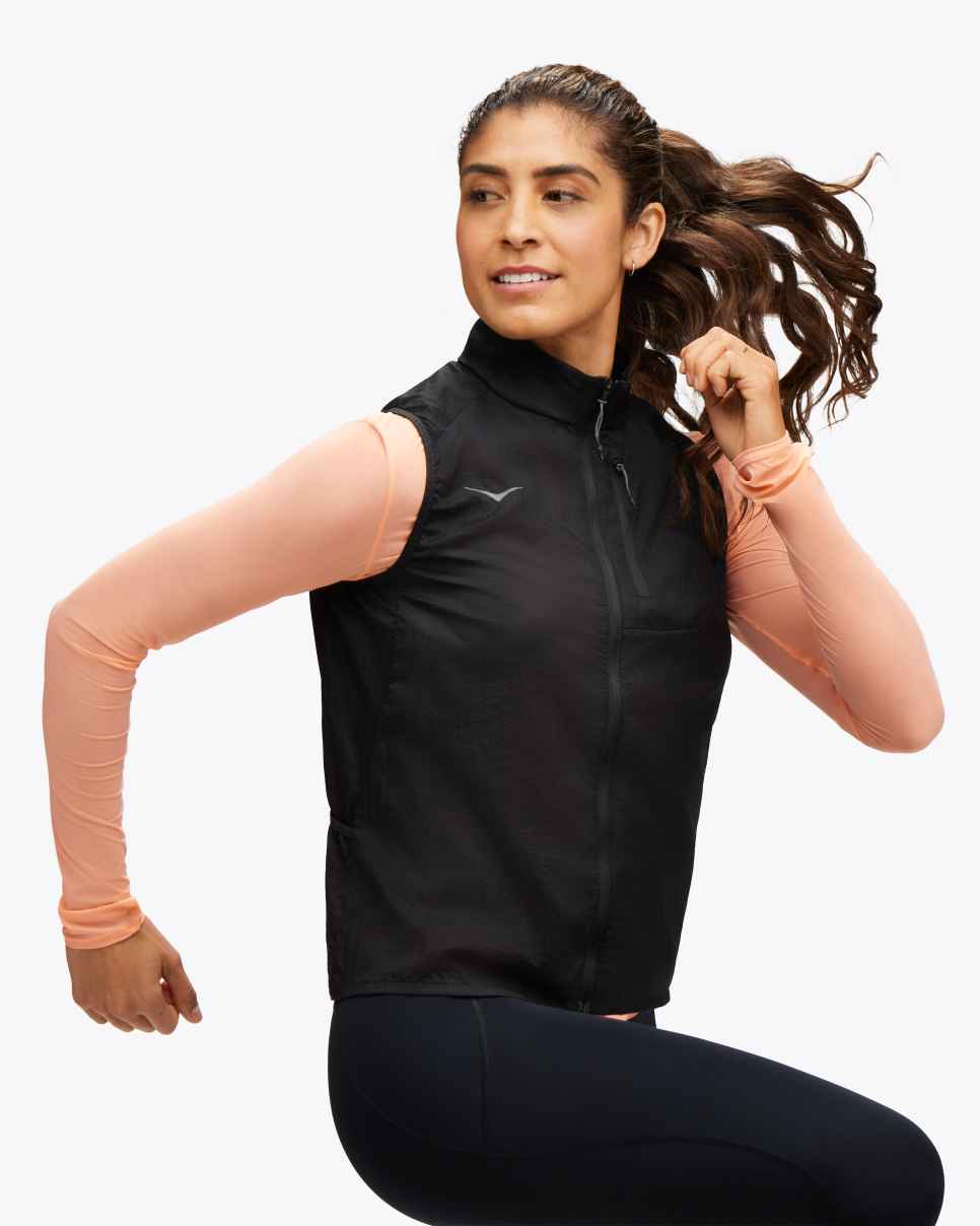 HOKA Skyflow Vest Zwart