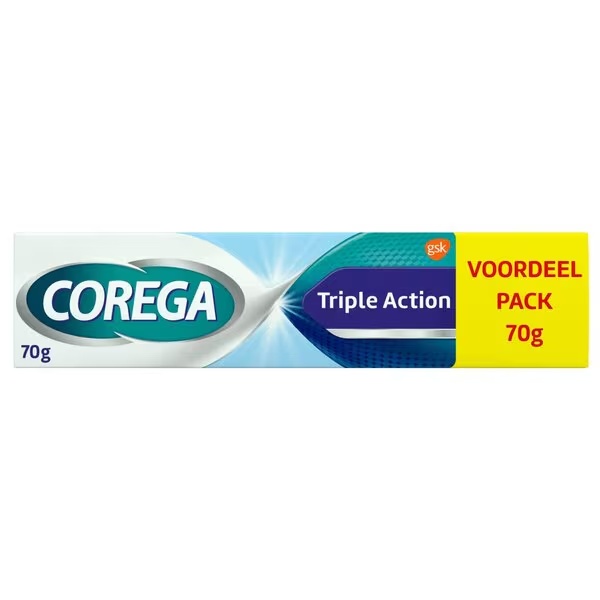 Corega krema za lijepljenje s trostrukim djelovanjem<br>Medicinski uređaj - 70 g