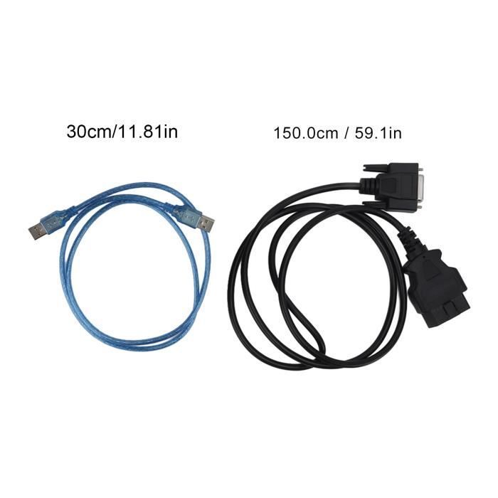 Lector de corrección de kilometraje VVIKIZY K+CAN V4.8 para automóviles - Negro y azul