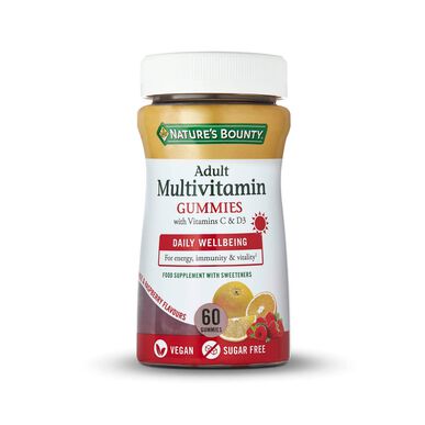Nature's Bounty multivitaminer för vuxna, 60 gummibägare