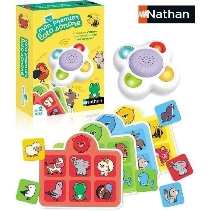 MEU PRIMEIRO JOGO DE SONS - Jogo educativo - NATHAN - Identifique os sons dos animais!