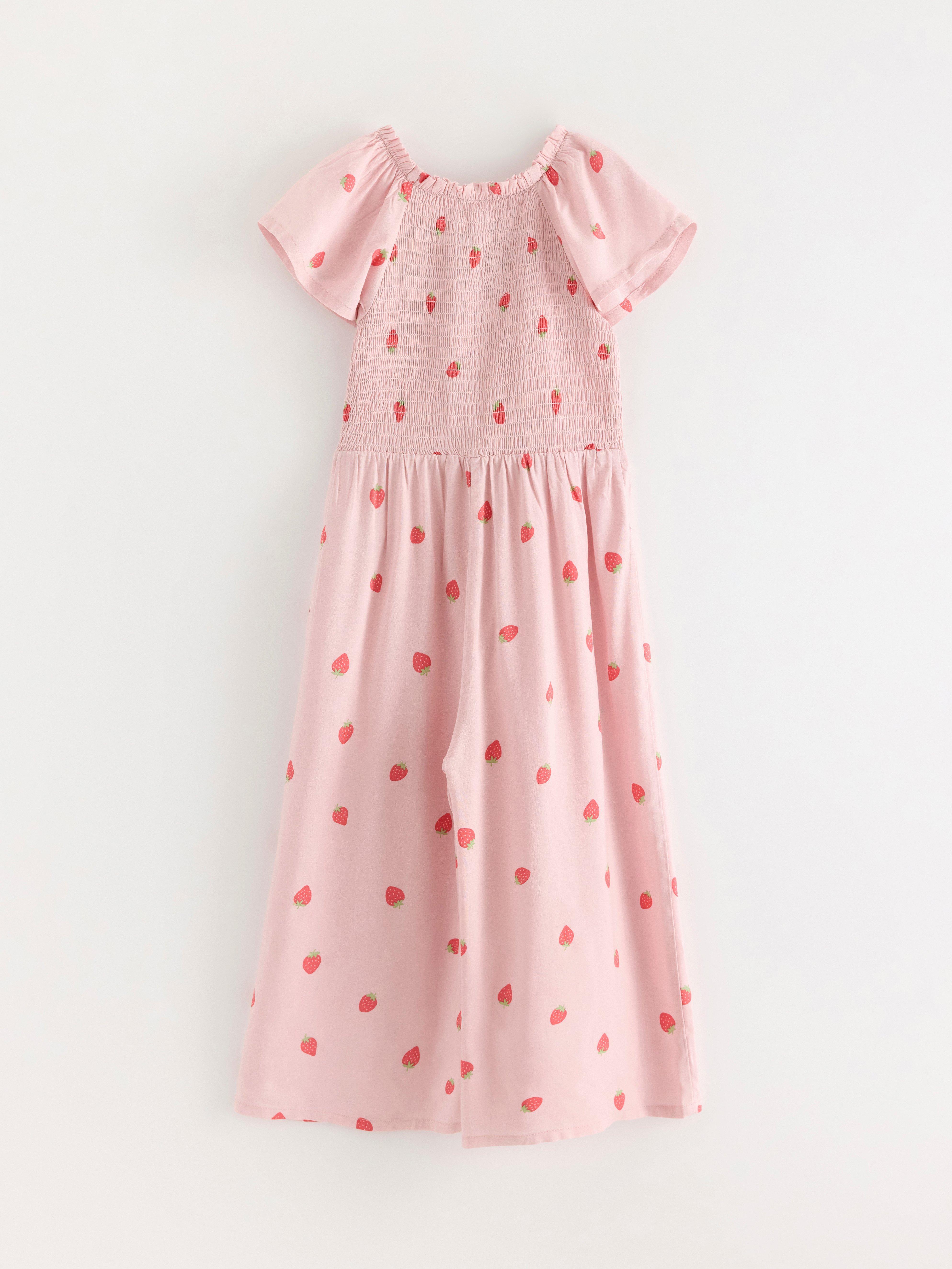 Macacão Kortärmad Light Dusty Pink