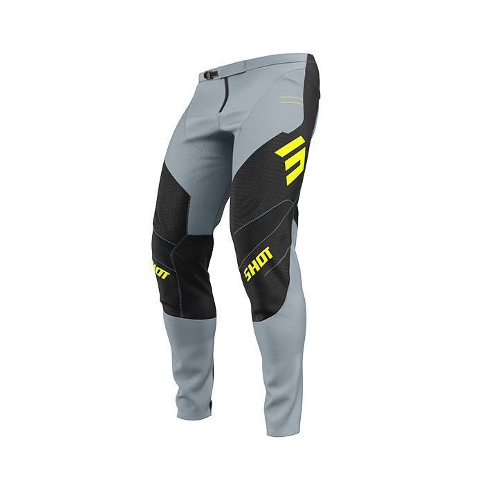 Pantalon moto cross SHOT RACE GEAR Contact Shield Neon Yellow