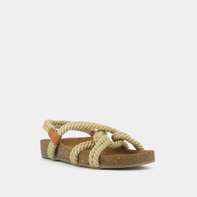 Sandales  en corde beige
