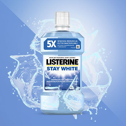 Listerine vodica za ispiranje usta 500ml Stay White