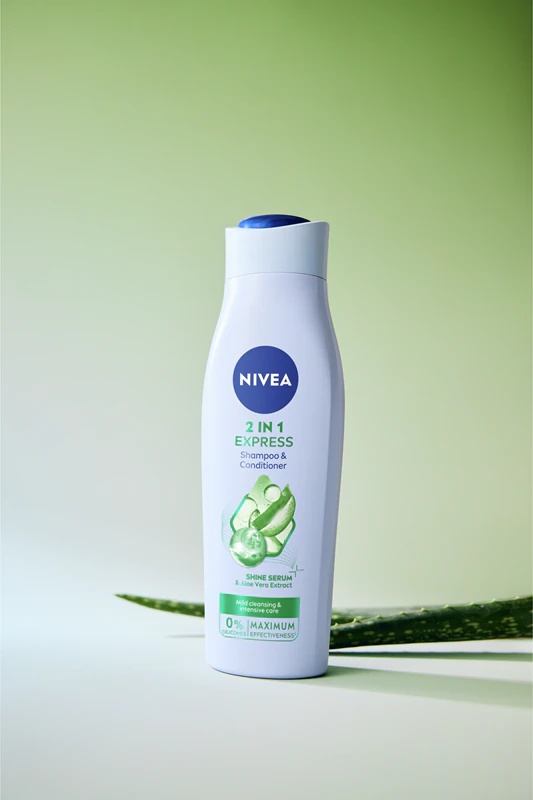NIVEA 2v1 Care Express Protect & Moisture 2-v-1 šampon in balzam