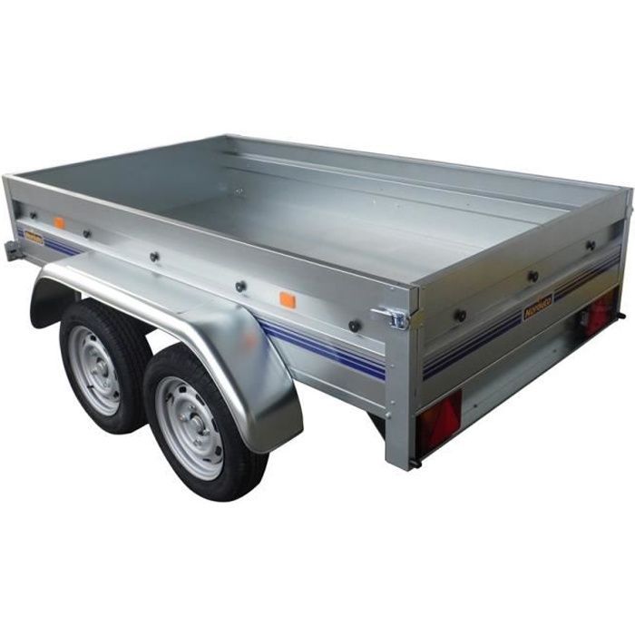 Lona para remolque Norauto modelo NOR 2300 de 2 ejes - Dimensiones de la lona: 231 cm x 131 cm x 12 cm - Color gris
