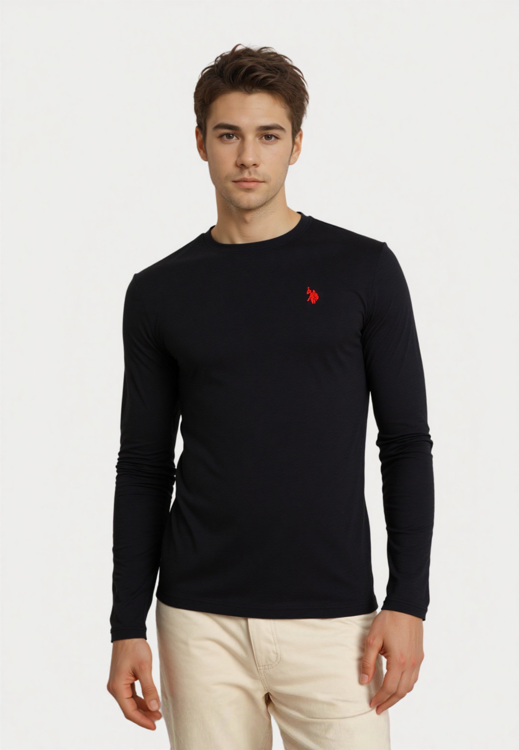 T-shirt à manches longues US Polo Assn. - noir
