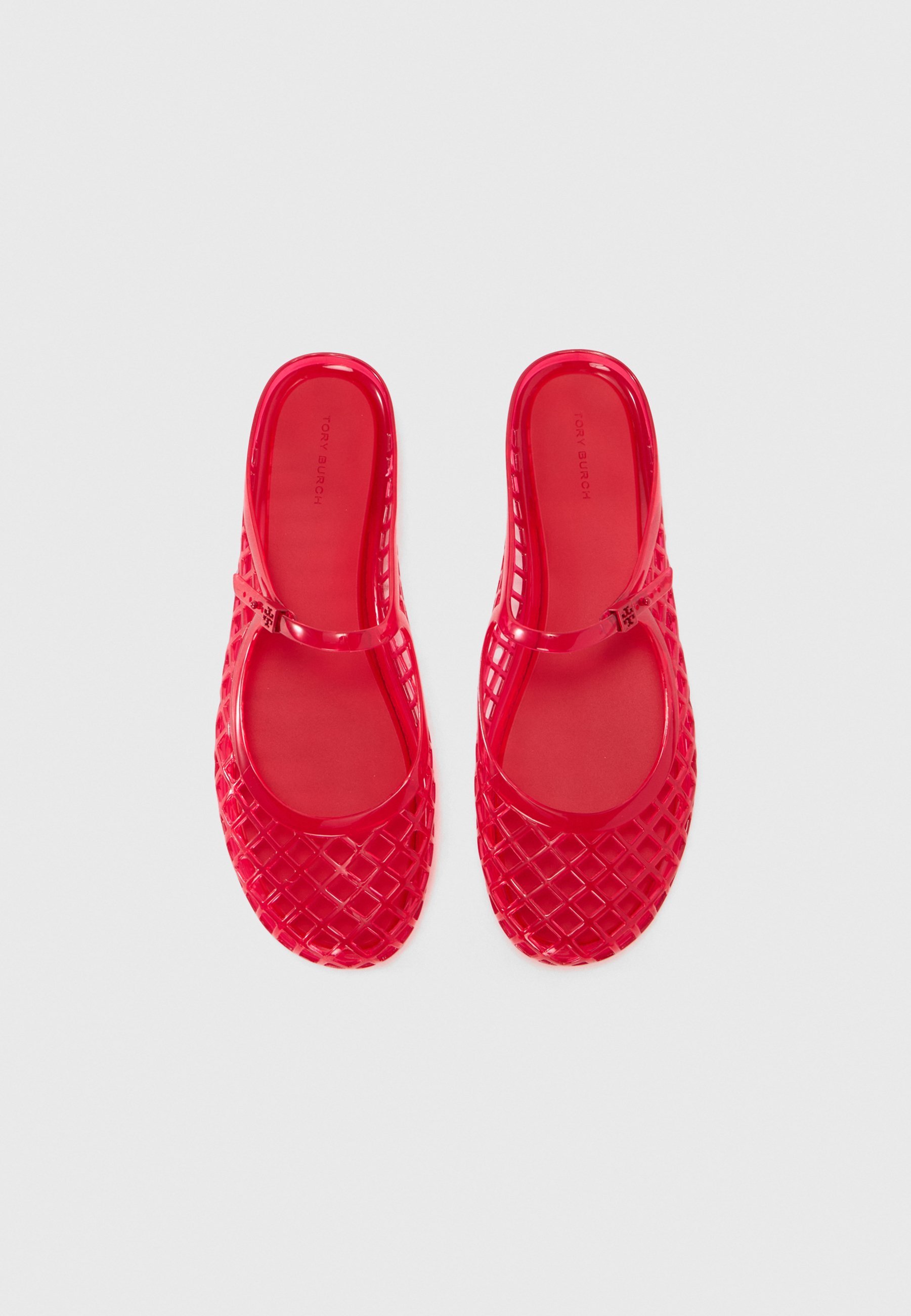 Tory Burch MELLOW MARY JANE - Zwembadglijbanen - rode vulkaan