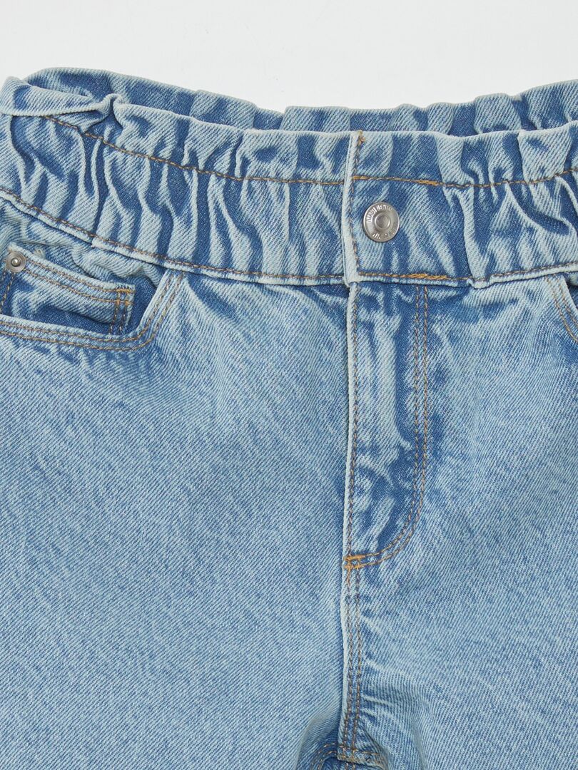 Paperbag jeans - blauw