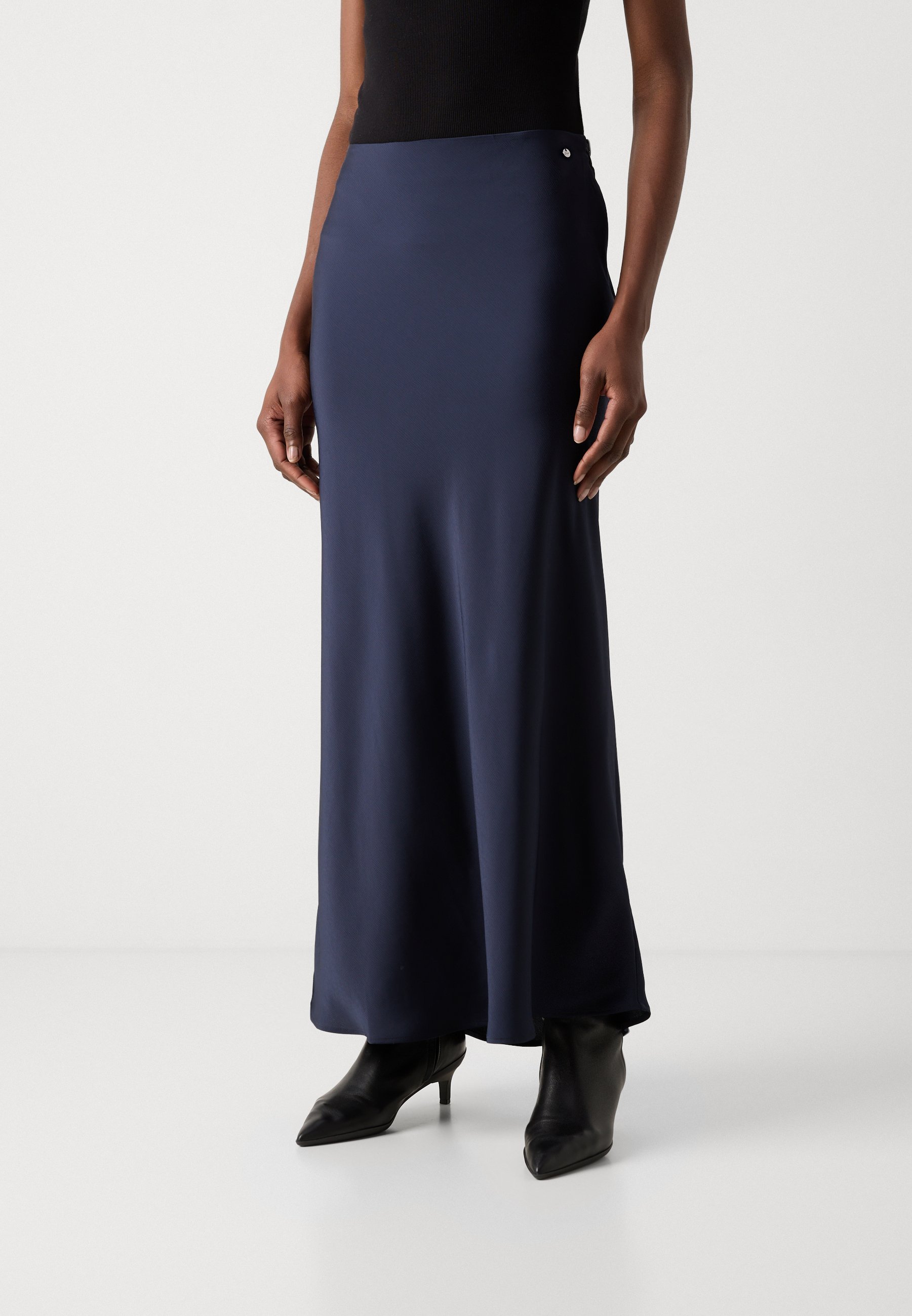 BOSS VISOS - Maxi skirt - dark blue
