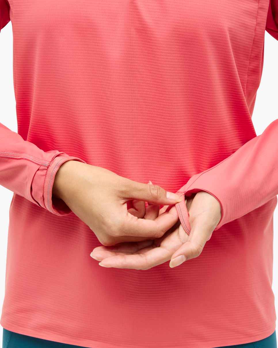 HOKA GlideTech Quarter Zip Grapfruit