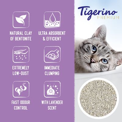 Lettiera per gatti Tigerino Edizione Speciale / Premium - Lavanda